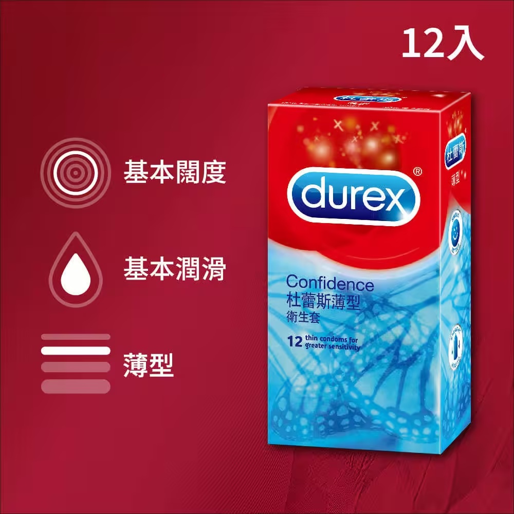 Durex杜蕾斯保險套/潤滑劑系列 低於外面市售通路!保證官方授權正品!-Durex杜蕾斯 薄型12入 2 未命名 100