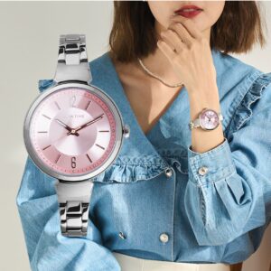 【RELAX TIME】 RELAX TIME 經典奢華系列 女錶 銀殼粉 (RT-115-1)