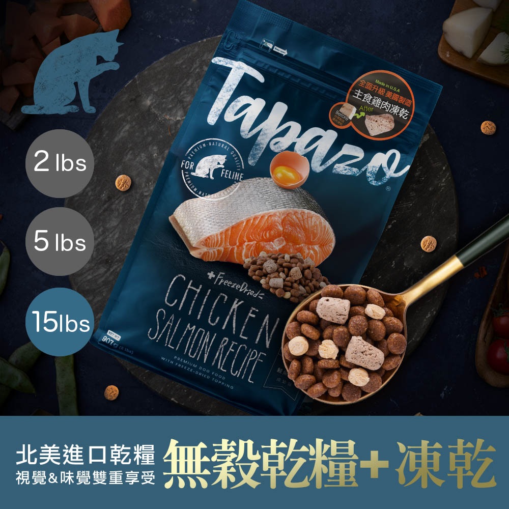 【凍乾雙饗宴】成幼貓低敏鮭魚配方 15磅(6.8公斤)(貓飼料) 1 未命名 514