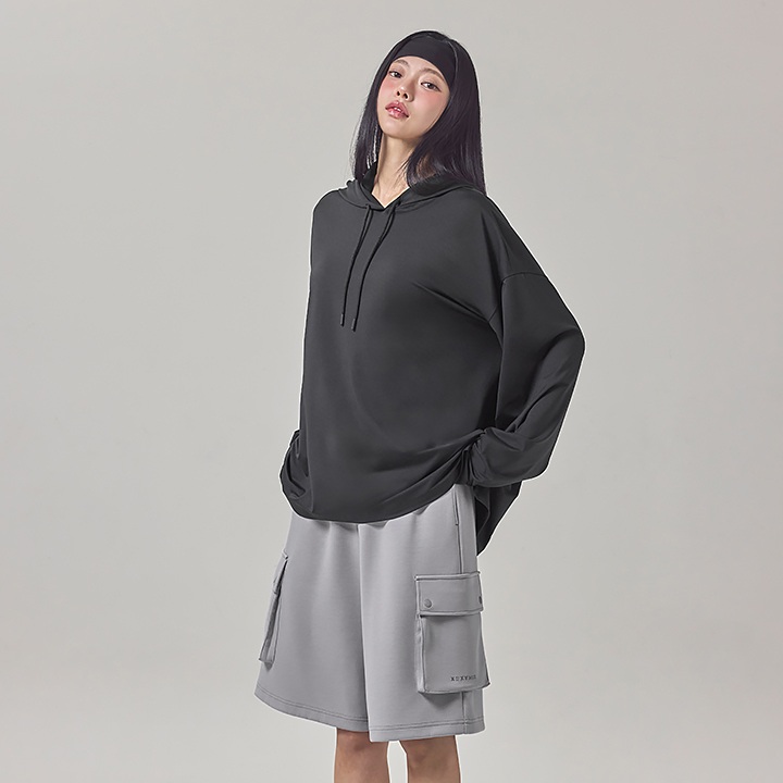 【XEXYMIX】 Medium Feather寬鬆連帽長袖上衣|共5色|XFK3TL1109 3 【XEXYMIX】 Medium Feather寬鬆連帽長袖上衣|共5色|XFK3TL1109