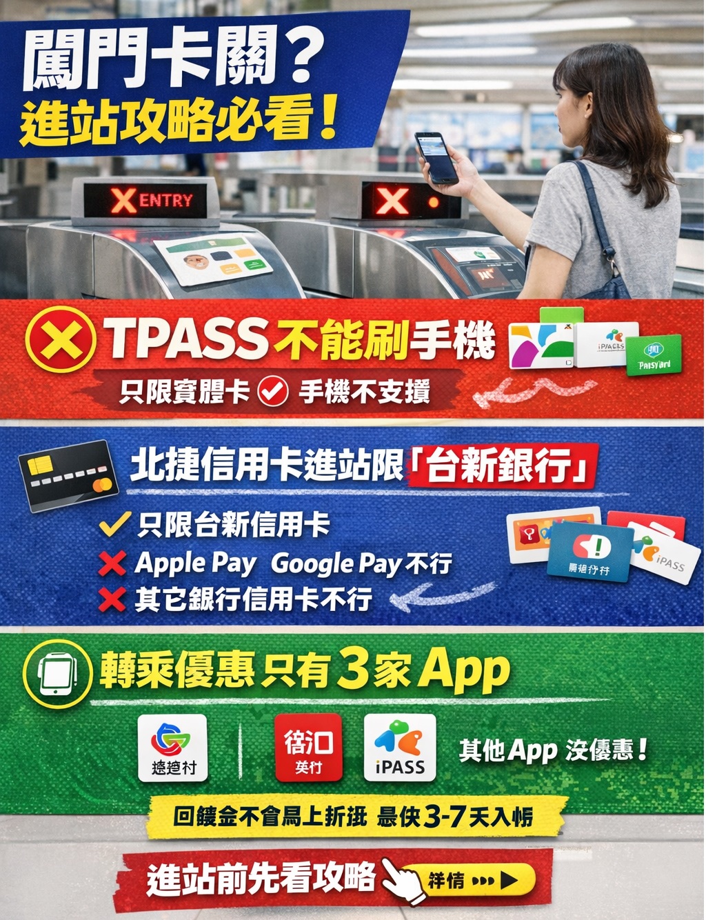 TPASS 不能刷手機?北捷信用卡進站只限台新!捷運手機支付、轉乘優惠一次看懂(17 家 App 完整攻略) 1 捷運手機支付、轉乘優惠一次看懂