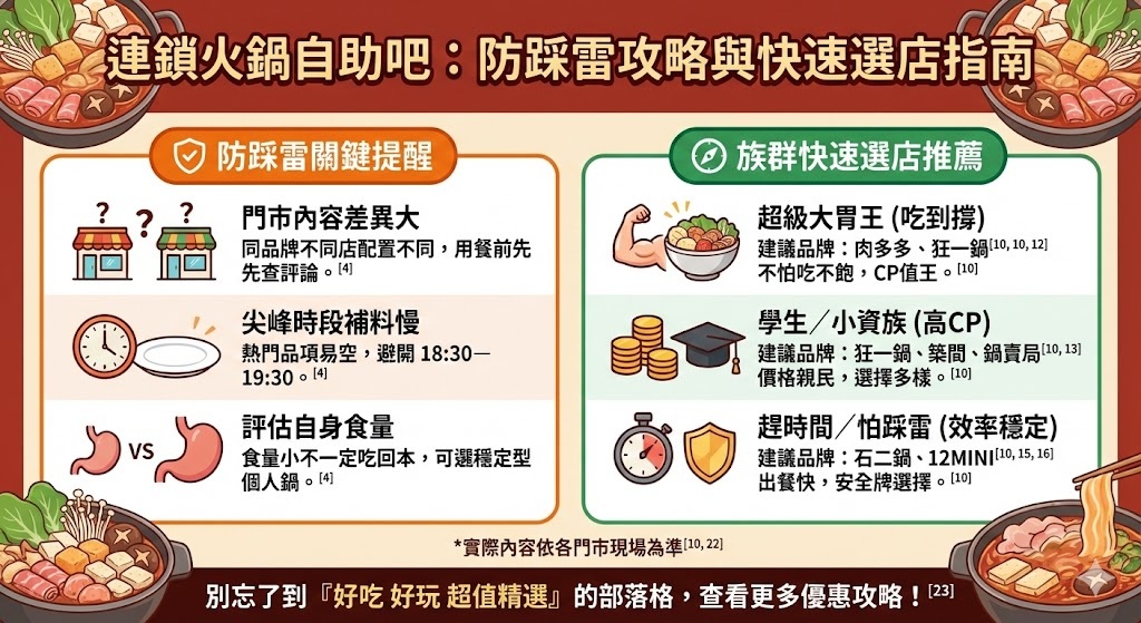 連鎖個人火鍋快速選擇指南