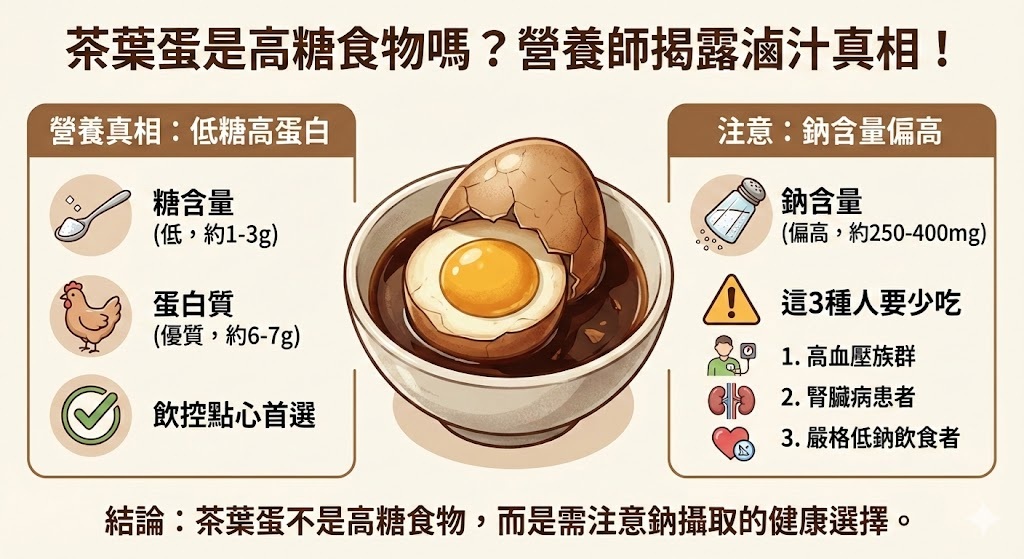 茶葉蛋是高糖食物嗎？（破解網路爭論）