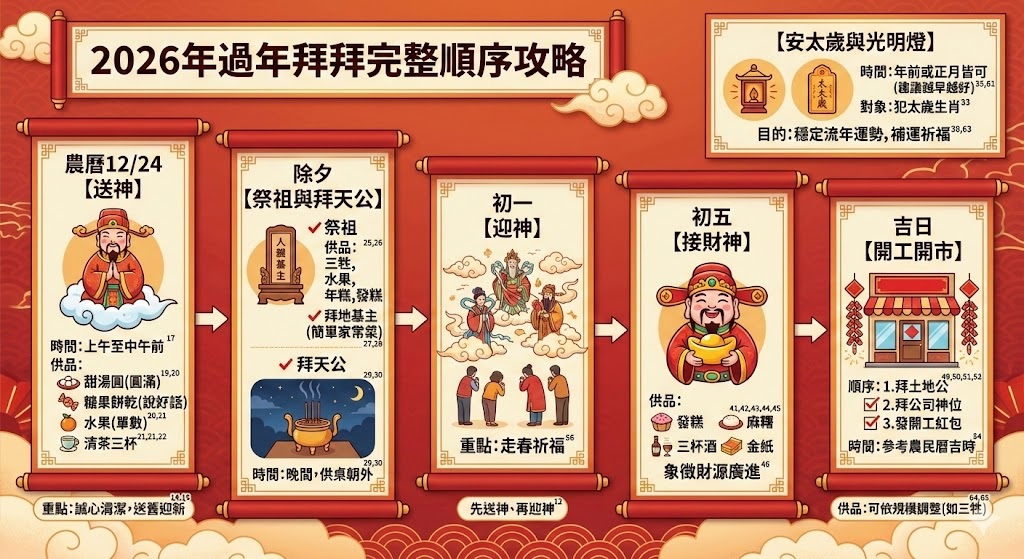 過年拜拜完整順序攻略