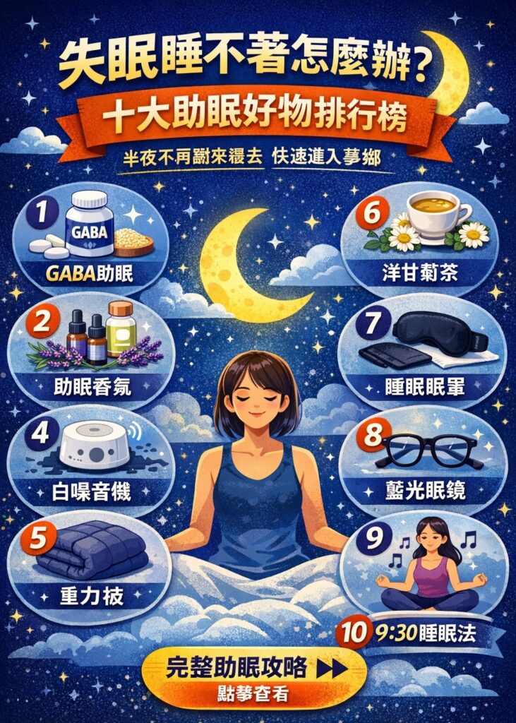 失眠睡不著怎麼辦？學 蔡依林 9點半入睡！十大助眠好物大公開，半夜不再翻來覆去