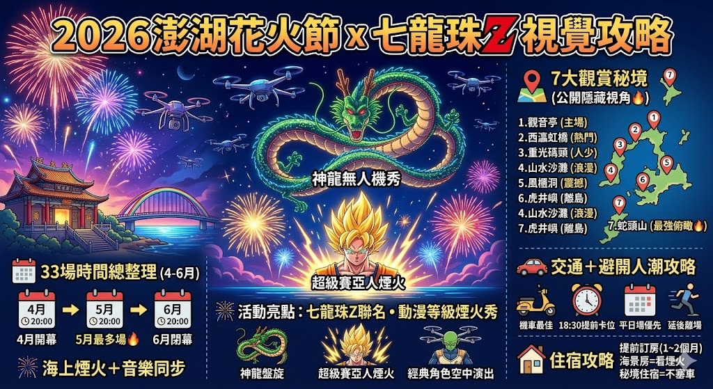 2026澎湖花火節ｘ七龍珠Z—視覺攻略