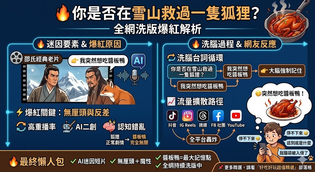 🔥你是否在雪山救過一隻狐狸是什麼梗?全網洗版真相曝光!看到最後你也會突然想吃醬板鴨(2026最新爆紅解析) 2 你是否在雪山救過一隻狐狸?—全網洗版爆紅解析