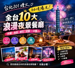 Read more about the article 2026台北101煙火餐廳推薦｜祕境曝光！全台10大浪漫夜景餐廳排行榜